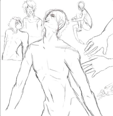 Half Body Lineart